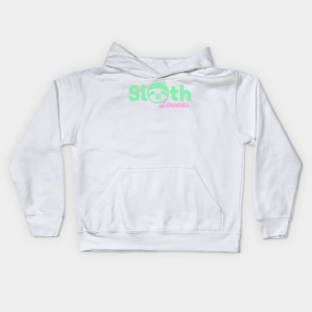 Sloth Lovers Kids Hoodie by Pot-Hero